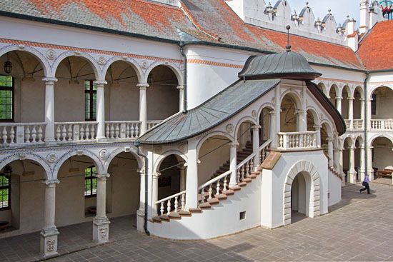 Baranow Sandomierski - zamek. EU, Pl, Podkarpackie.